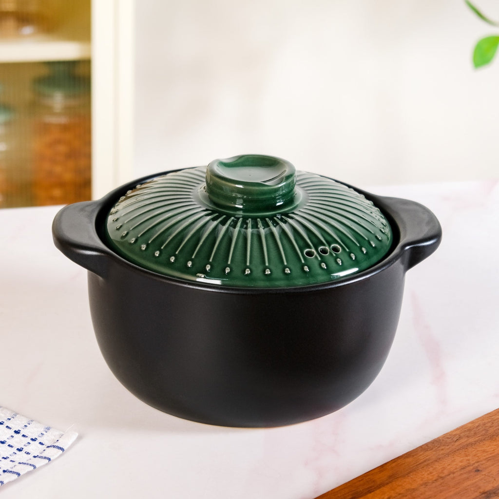 Botanica Japanese Ceramics Cooking Pot With Lid 3600ml