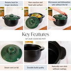 Botanica Japanese Ceramics Cooking Pot With Lid 3600ml