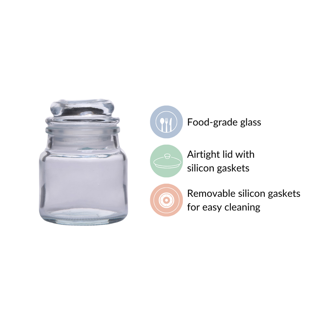 Airtight Mini Spice Jars Set Of 12 100ml