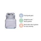 Airtight Mini Spice Jars Set Of 12 100ml