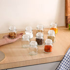 Airtight Mini Spice Jars Set Of 12 100ml