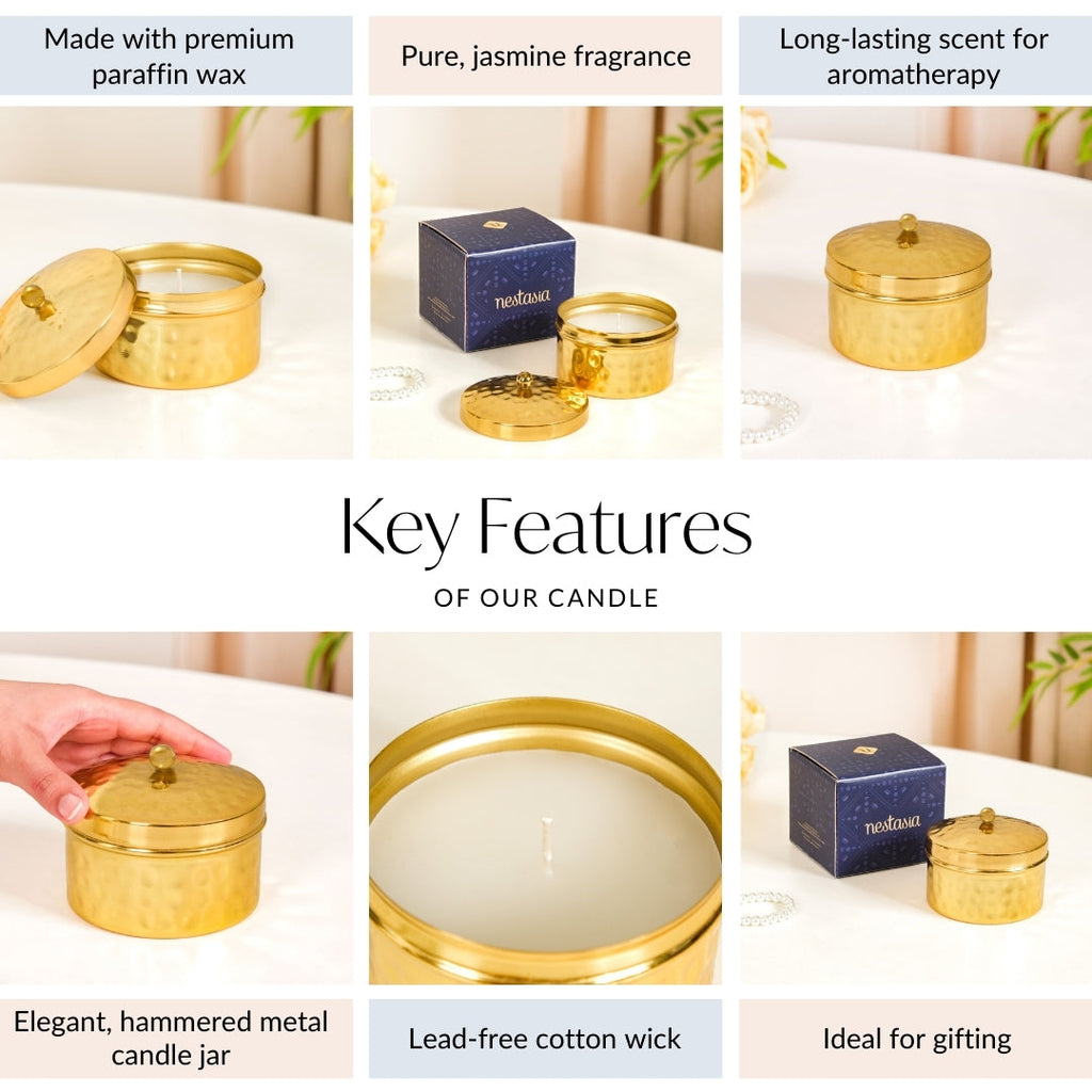 Jasmine Luxe Candle Jar