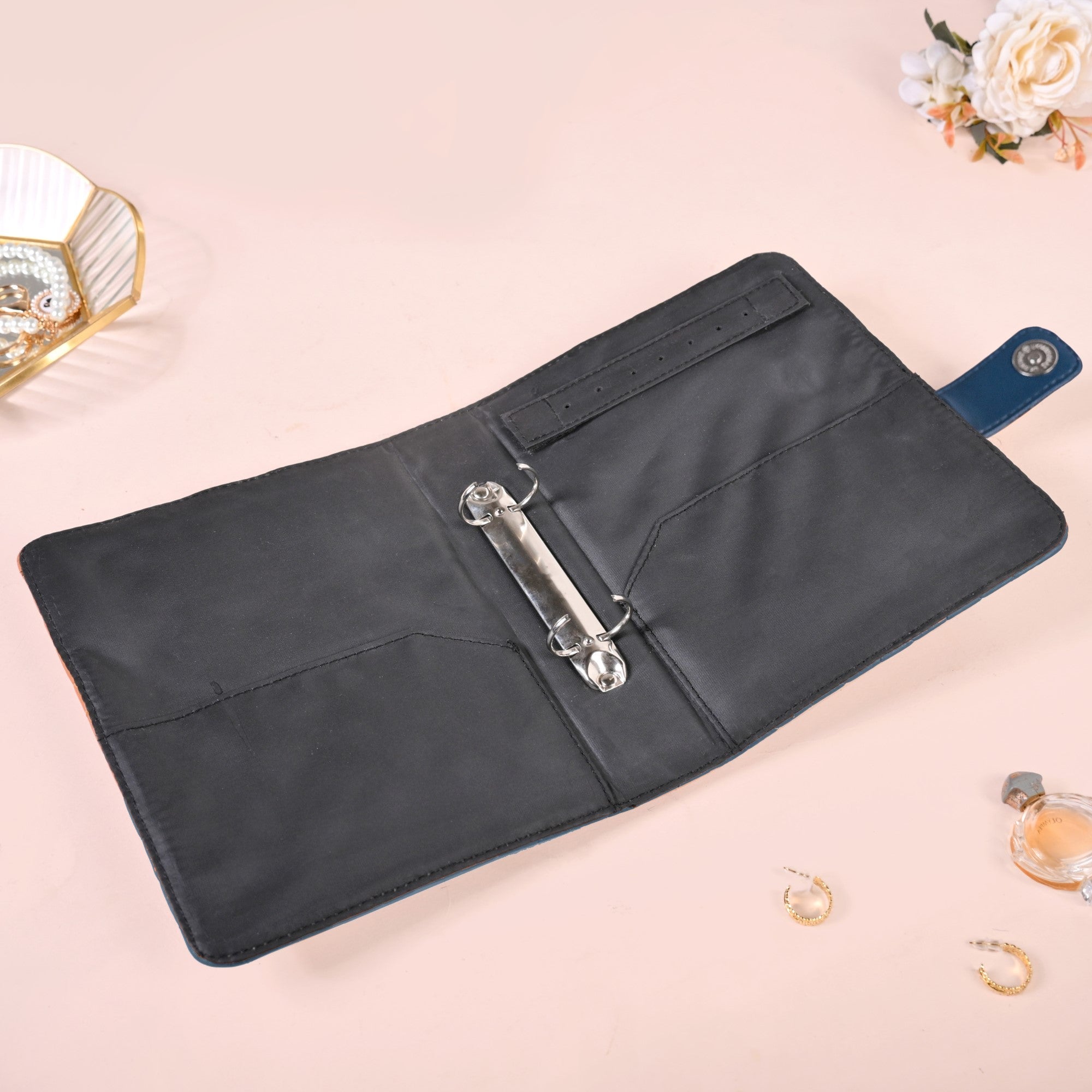 Jewellery Organising Folder Blue