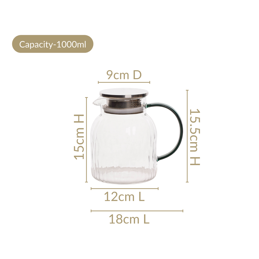 Juice Jar With Strainer Lid 1000ml