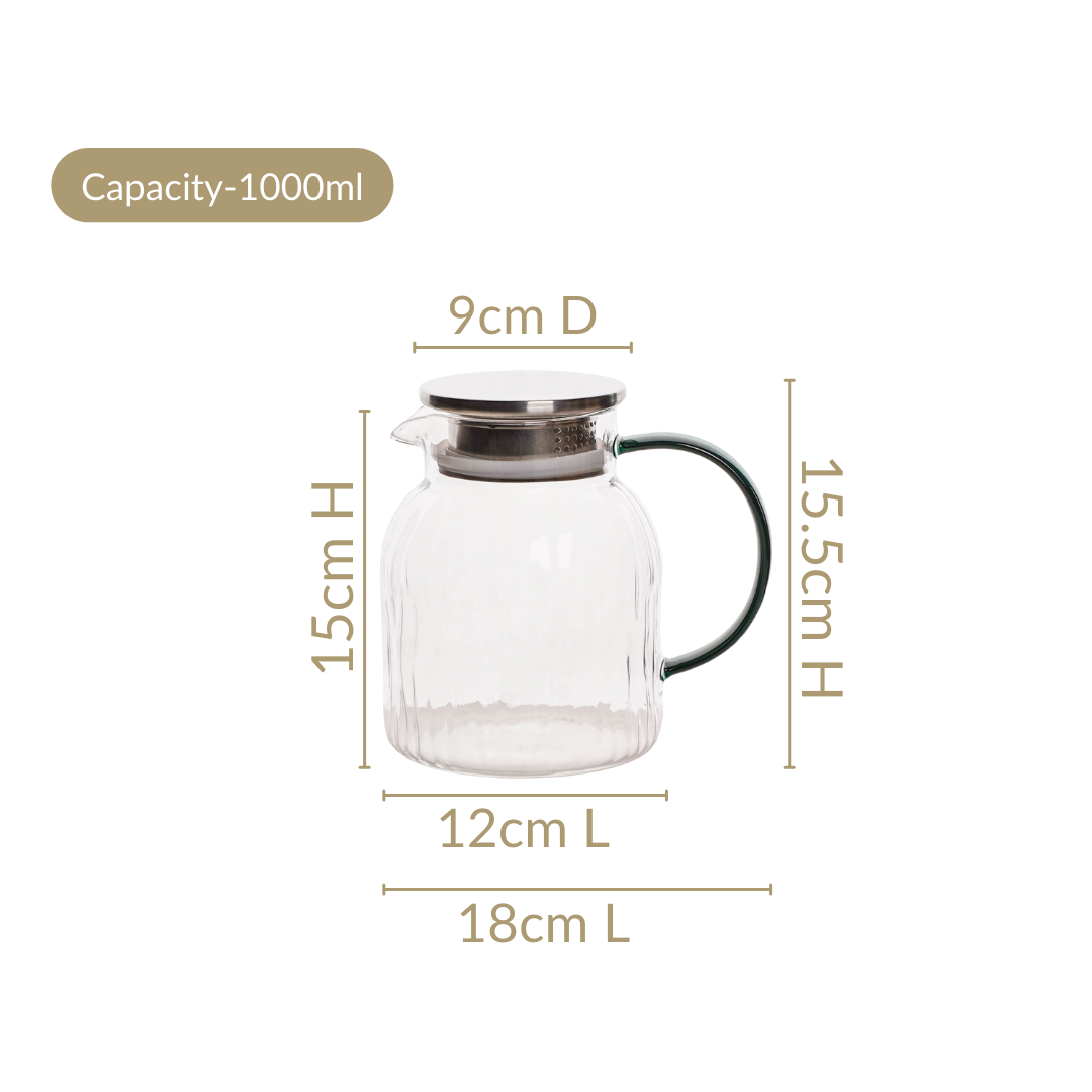 Juice Jar With Strainer Lid 1000ml