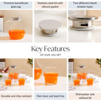 Juice Glass Jug And Tumbler Set Of 7