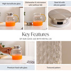 Juice Jug With Metal Lid 1100ml