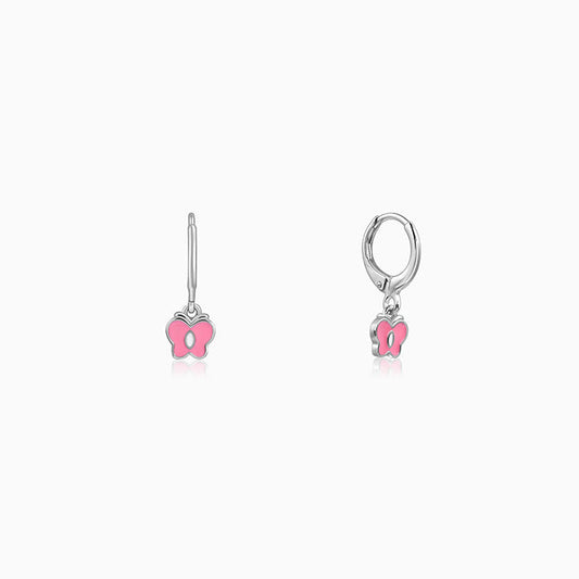 Silver Magical Butterfly Kids Earrings