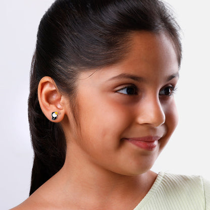 Silver Toucan Kids Stud Earrings