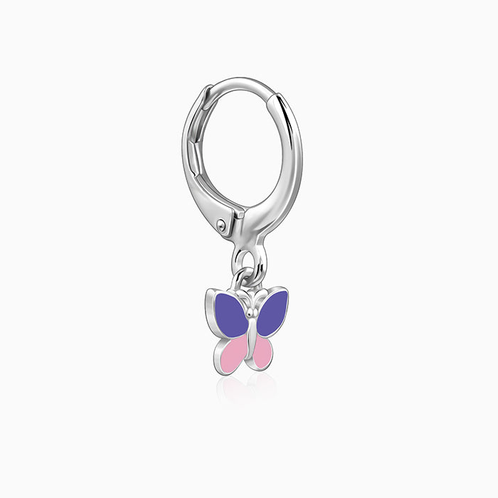 Silver Winglet Kids Earrings