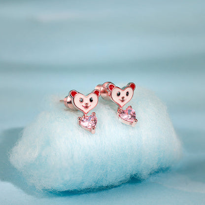 Rose Gold Joyful Boo Earrings