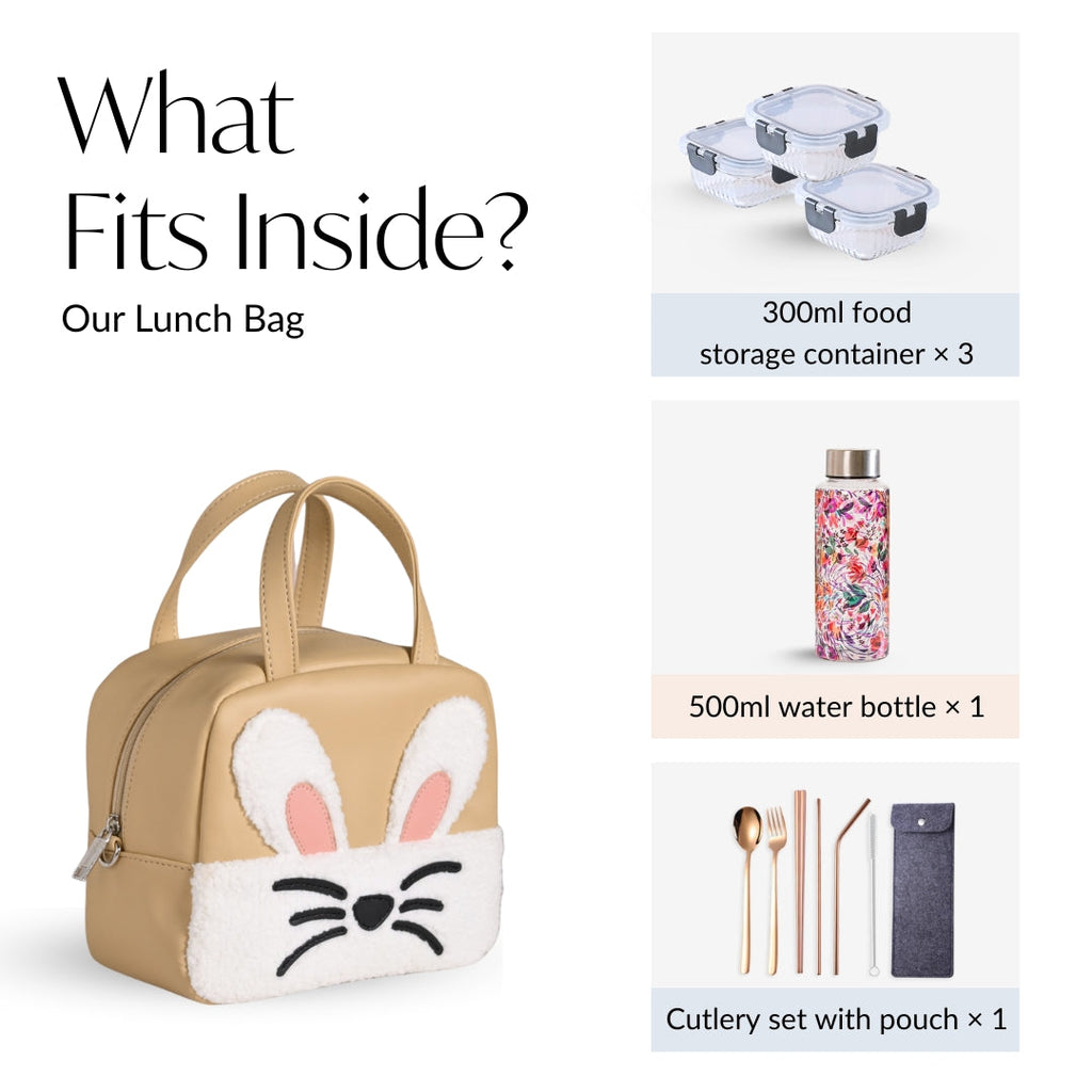 Cute Bunny Leakproof Lunch Bag For Kids