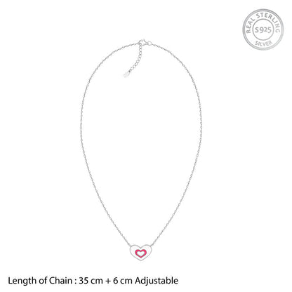 Silver HeartyPie Kids Necklace