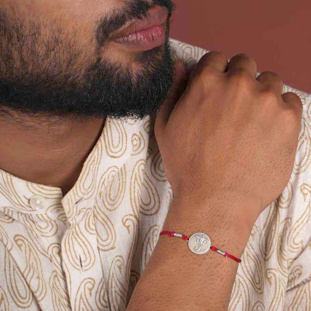 Blessed Up 0.01 Carat Lab-Grown Diamond 999 Silver Coin Rakhi