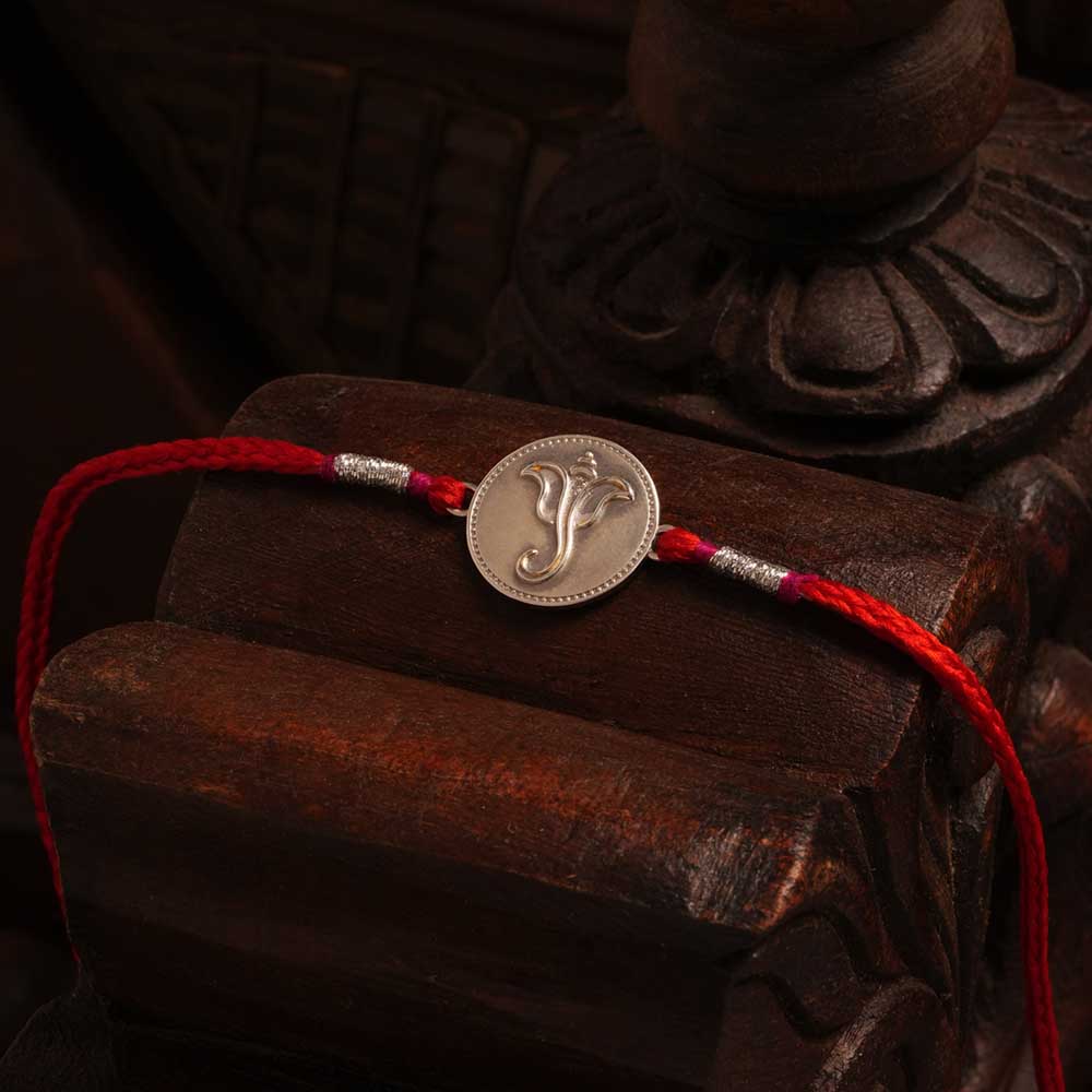 Blessed Up 0.01 Carat Lab-Grown Diamond 999 Silver Coin Rakhi