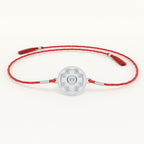 Cosmic Code 0.01 Carat Lab-Grown Diamond 999 Silver Coin Rakhi