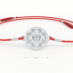 Cosmic Code 0.01 Carat Lab-Grown Diamond 999 Silver Coin Rakhi