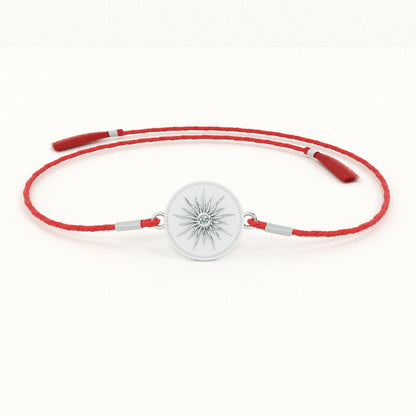 Sunlight 0.01 Carat Lab-Grown Diamond 999 Silver Rakhi