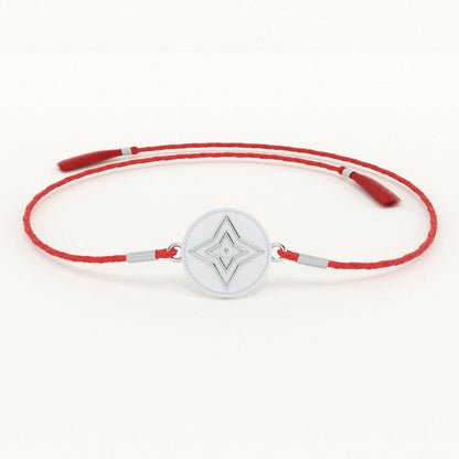 999 Silver Aura 0.01 Carat Lab-Grown Diamond Shield Coin Rakhi
