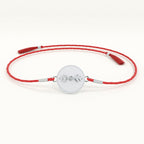 Cycle of Moon 0.01 Carat Lab-Grown Diamond 999 Silver Coin Rakhi