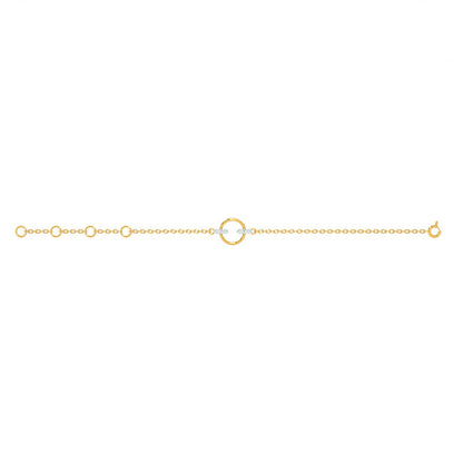 Halo Harmony 9KT Gold Lab Grown Diamond Bracelet