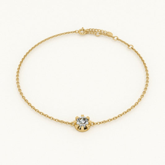 Serein Chain 9KT Gold Lab Grown Diamond Bracelet
