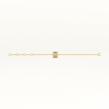 Stripe Luster 9KT Gold Lab Grown Diamond Bracelet