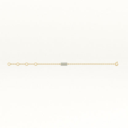Strobe 9KT Gold Lab Grown Diamond Bracelet