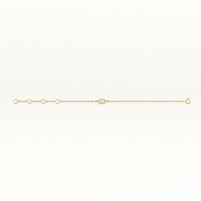 Axis Glow 9KT Gold Lab Grown Diamond Bracelet