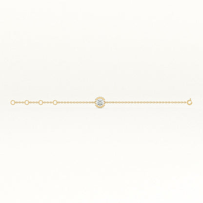Spark Bar 9KT Gold Lab Grown Diamond Bracelet