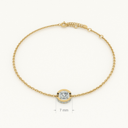 Spark Bar 9KT Gold Lab Grown Diamond Bracelet