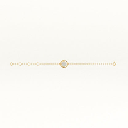 Niva Halo 9KT Gold Lab Grown Diamond Bracelet