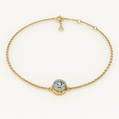 Solo 9KT Gold Lab Grown Diamond Bracelet