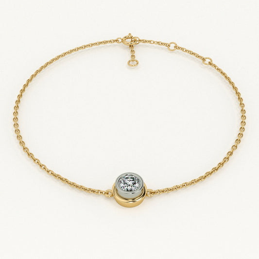 Solo 9KT Gold Lab Grown Diamond Bracelet
