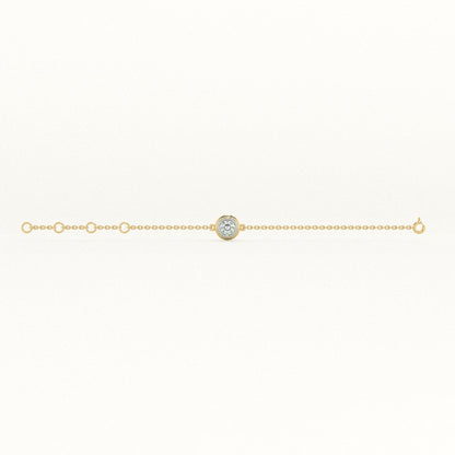 Solo 9KT Gold Lab Grown Diamond Bracelet