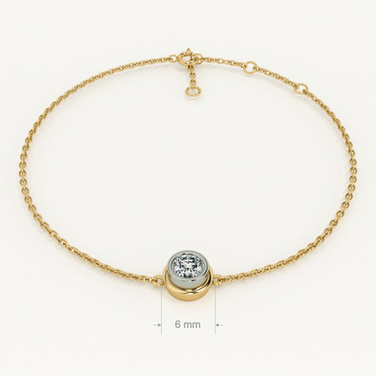Solo 9KT Gold Lab Grown Diamond Bracelet