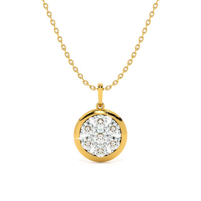 Ethereal Bloom 9KT Gold Lab Grown Diamond Necklace
