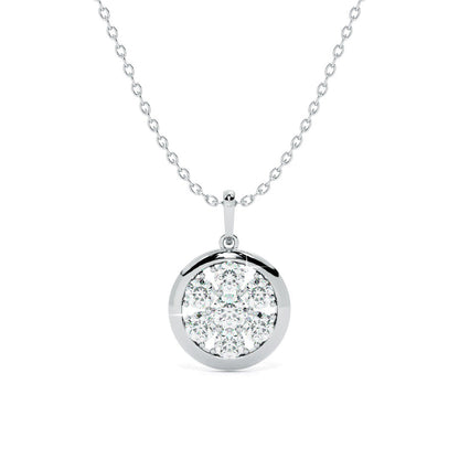 Ethereal Bloom 9KT Gold Lab Grown Diamond Necklace