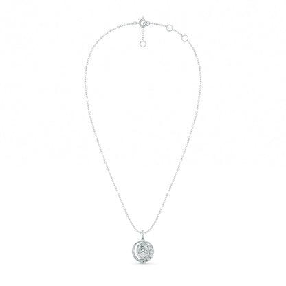 Celestial Halo 9KT Gold Lab Grown Diamond Necklace