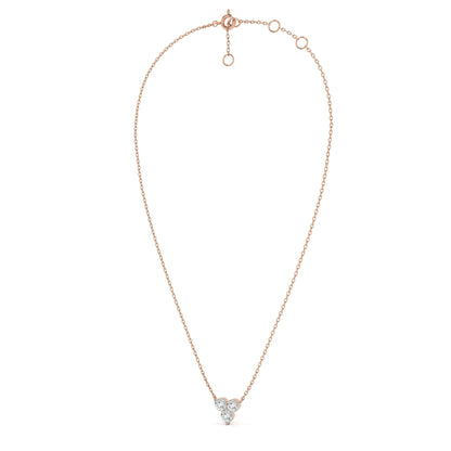 Trinity Glow 9KT Gold Lab Grown Diamond Necklace