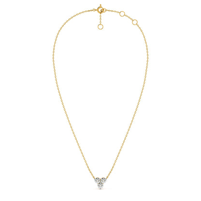 Trinity Glow 9KT Gold Lab Grown Diamond Necklace