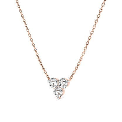 Trinity Glow 9KT Gold Lab Grown Diamond Necklace