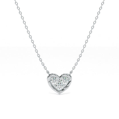 Sweetheart Aura 9KT Gold Lab Grown Diamond Necklace