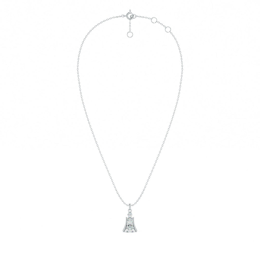 Initial Spark 9KT Gold Lab Grown Diamond Necklace