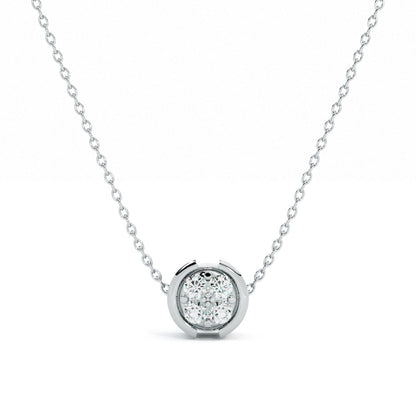 Eternal Frame 9KT Gold Lab Grown Diamond Necklace