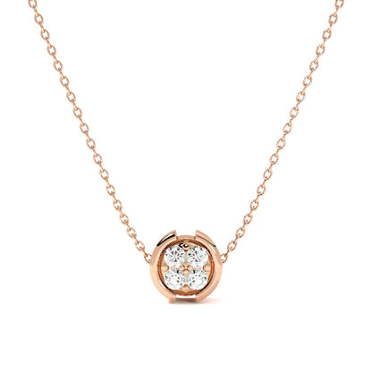 Eternal Frame 9KT Gold Lab Grown Diamond Necklace