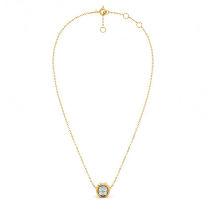 Eternal Frame 9KT Gold Lab Grown Diamond Necklace