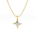 Charm Axis 9KT Gold Lab Grown Diamond Necklace