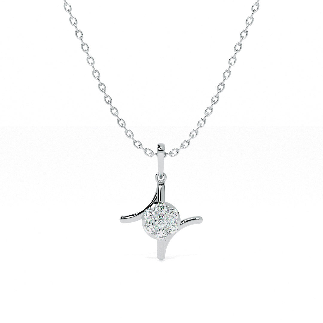 Charm Axis 9KT Gold Lab Grown Diamond Necklace