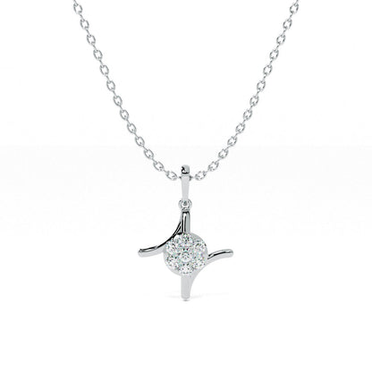 Charm Axis 9KT Gold Lab Grown Diamond Necklace